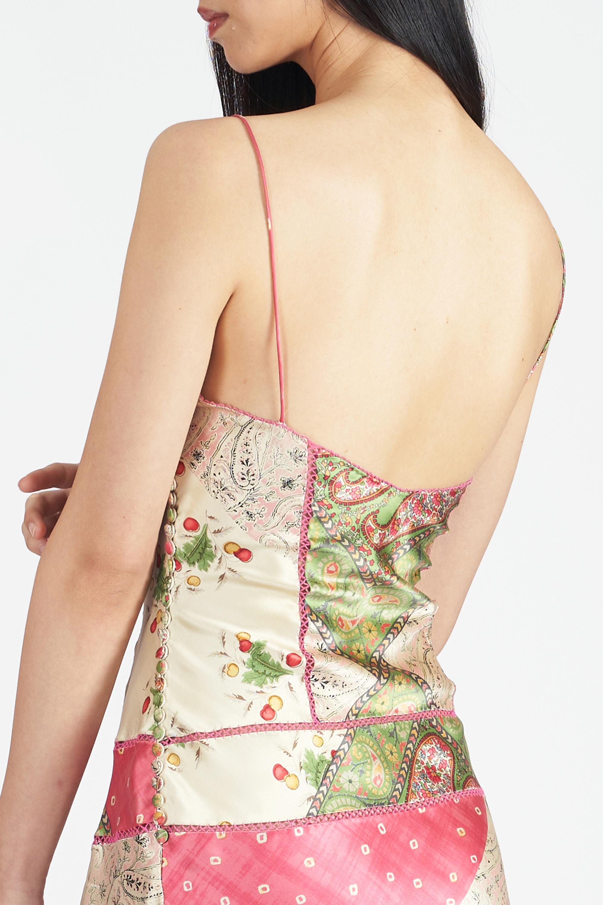 Christian Dior Vintage F/W 2003 Floral Slip Dress In Excellent Condition For Sale In London, GB
