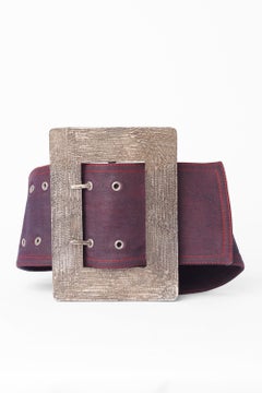 Christian Dior Vintage F/W 2006 Purple Buckle Belt