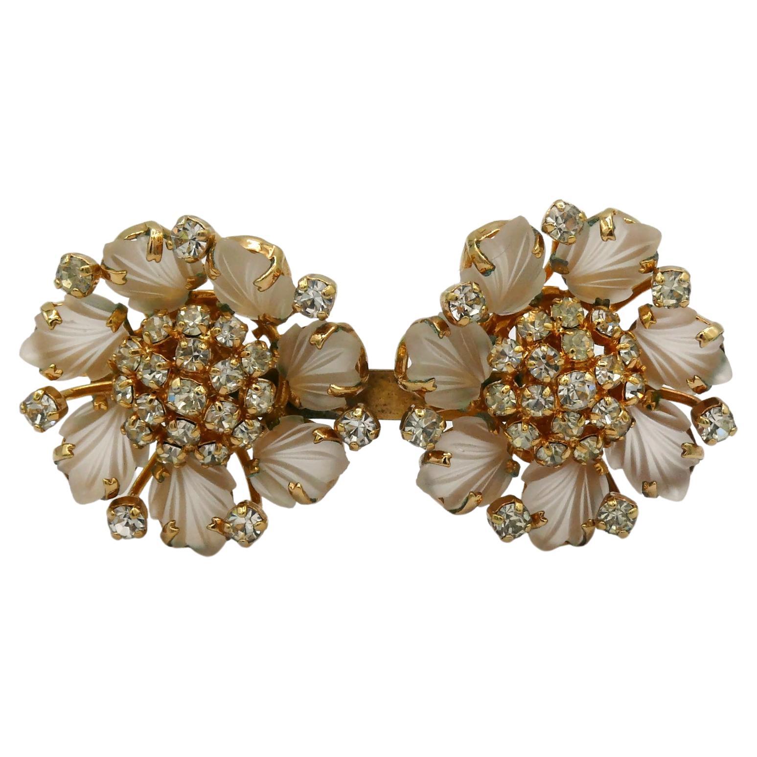 Vintage Christian Dior Dome Brooch at 1stDibs