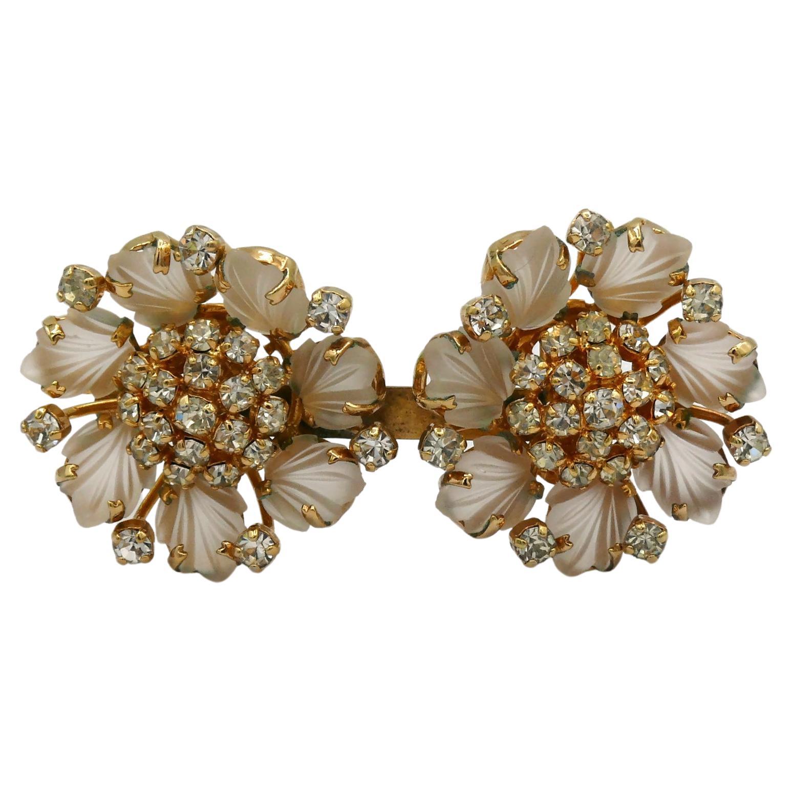 CHRISTIAN DIOR Vintage Floral Brooch