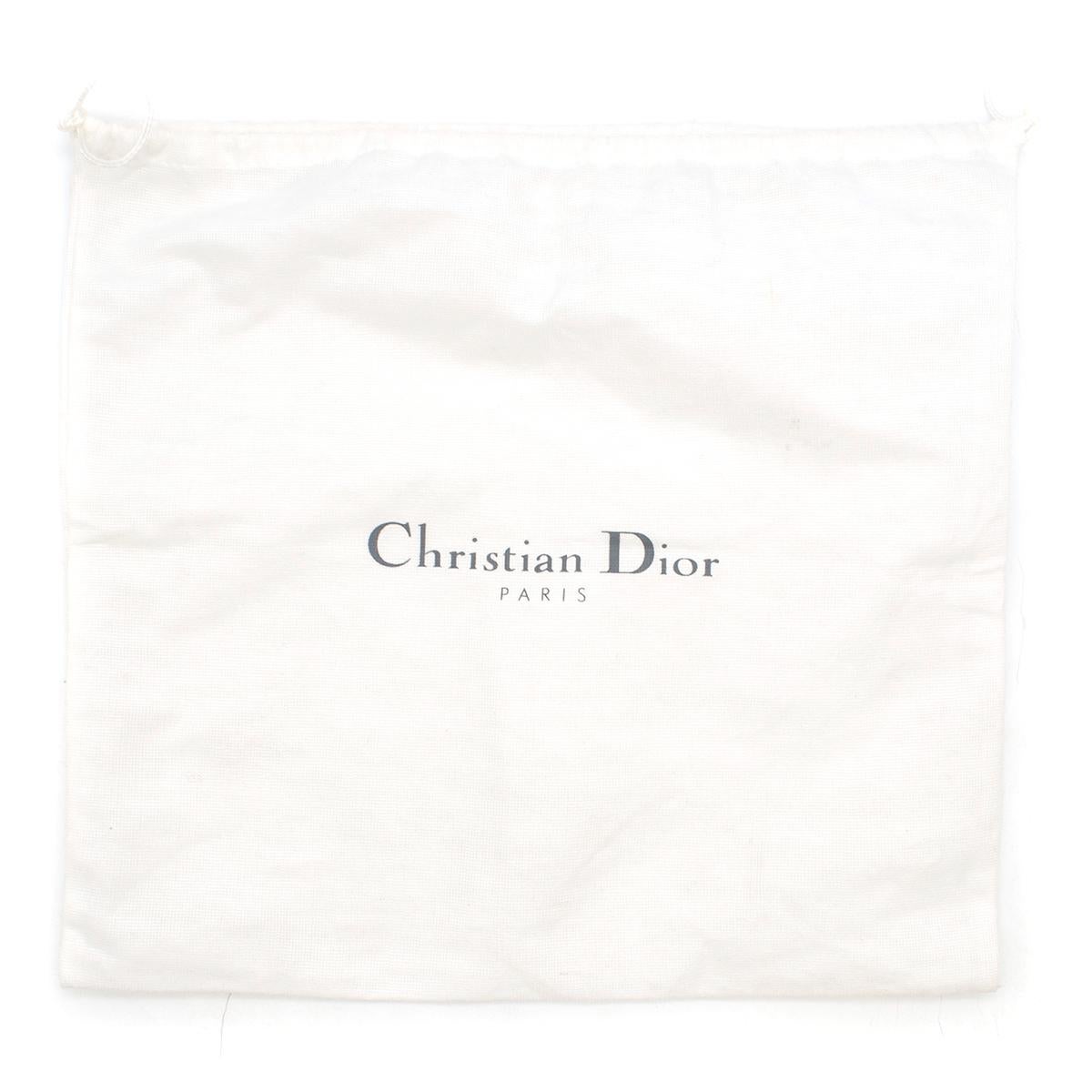 Christian Dior Vintage Floral Embroidered Leather Saddle Bag  2