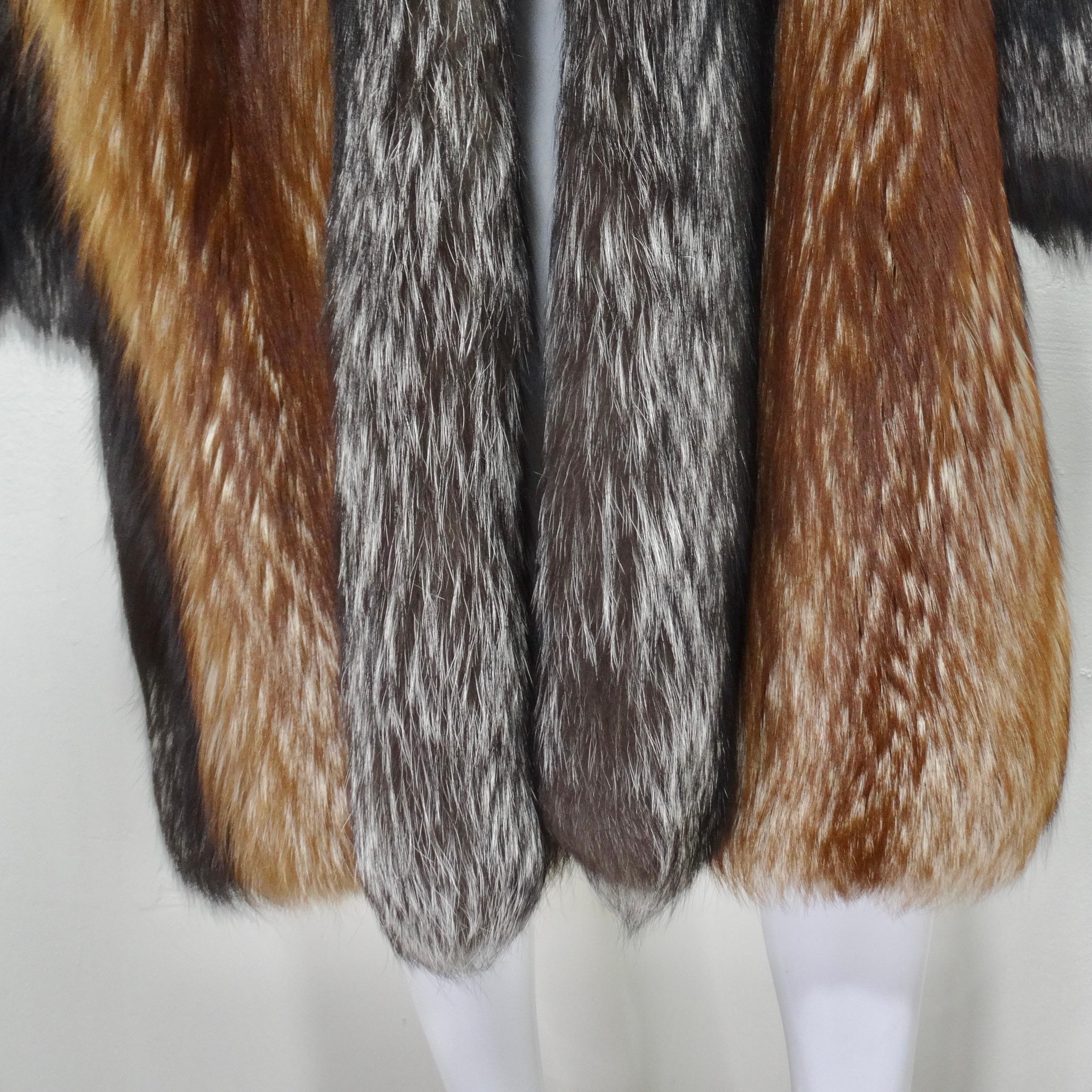 Christian Dior 1970s Fox Fur Coat For Sale 1