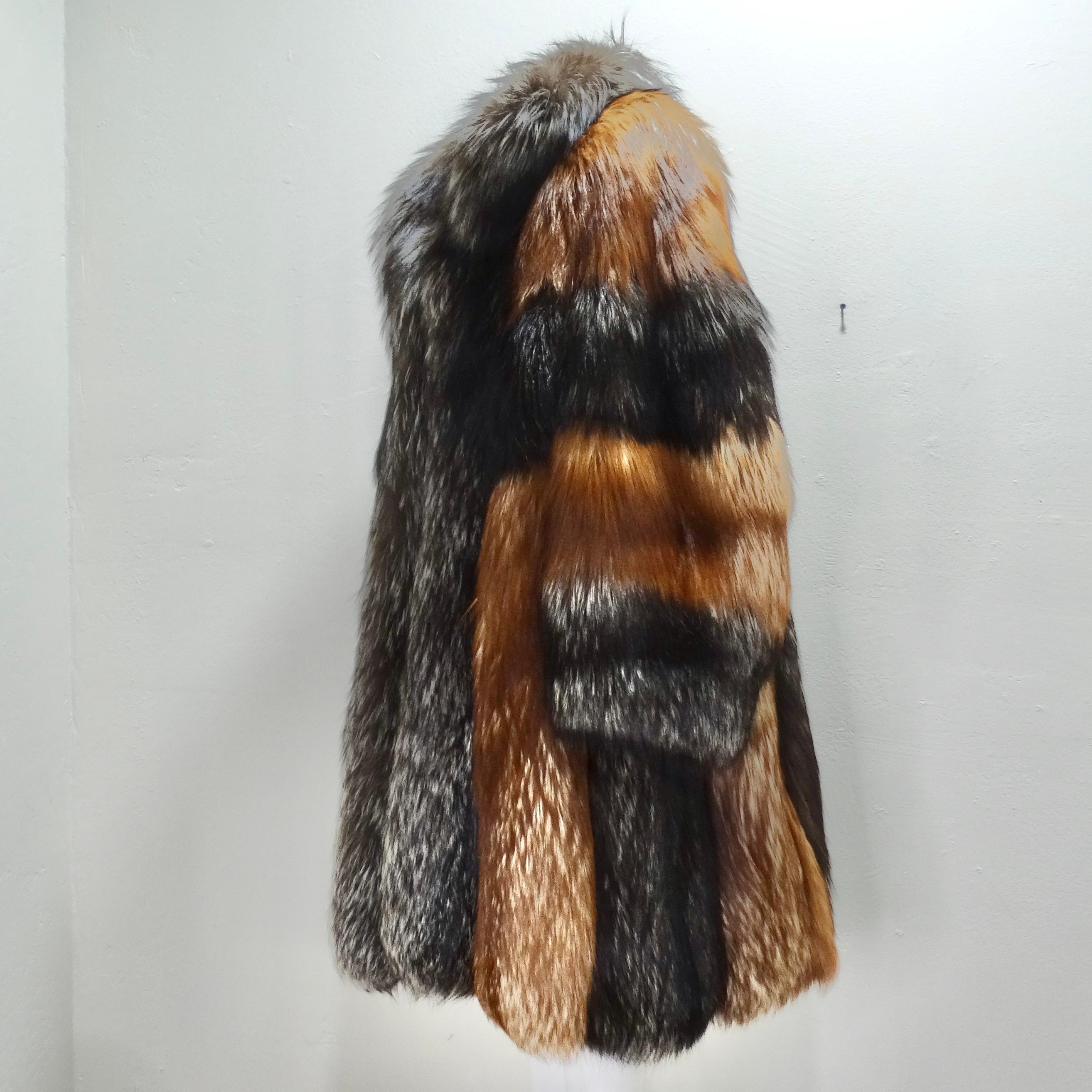 Christian Dior 1970s Fox Fur Coat For Sale 2