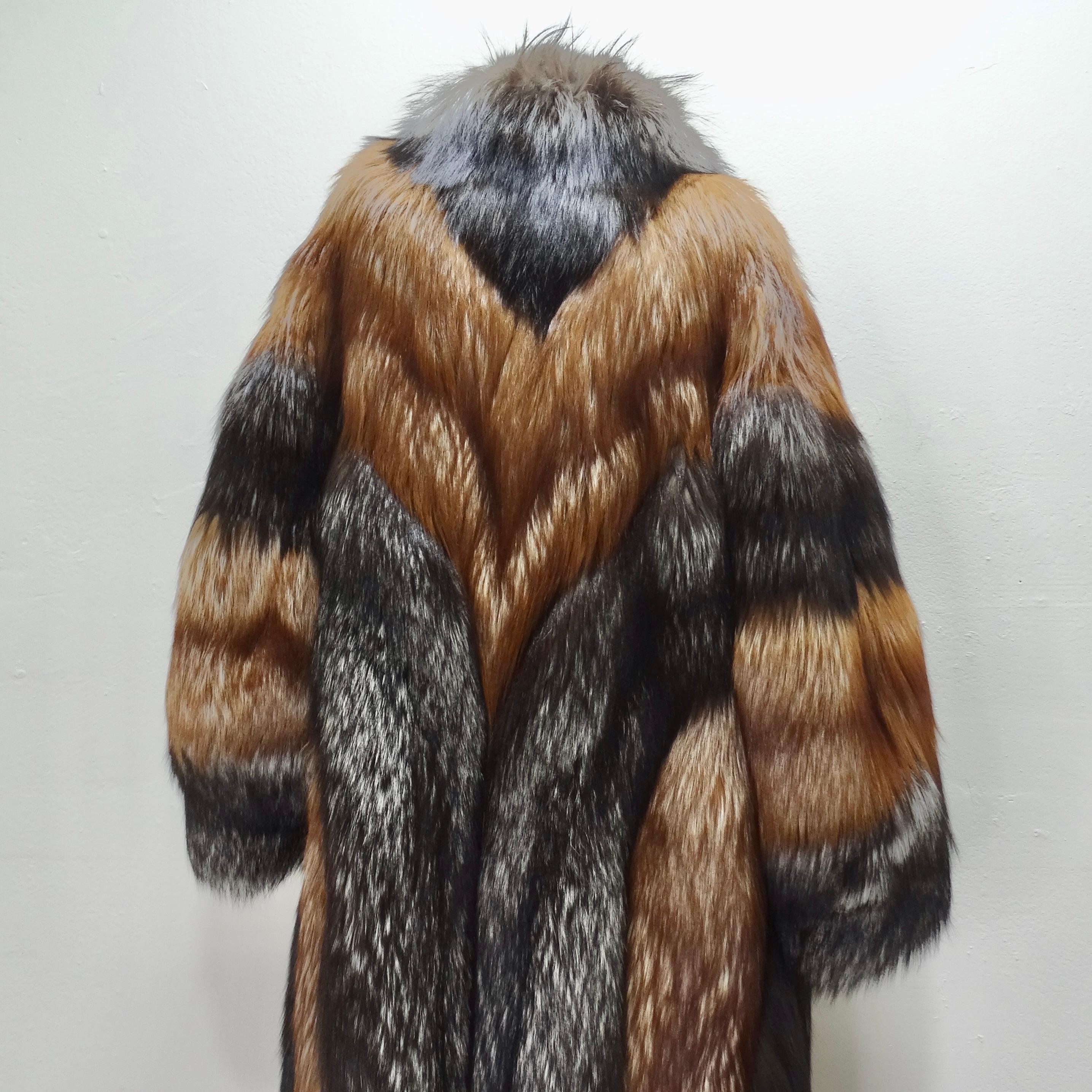Christian Dior 1970s Fox Fur Coat For Sale 4