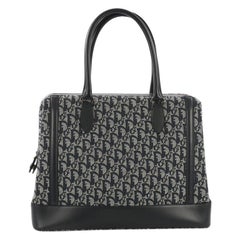 Christian Dior Vintage Frame Doctor Bag Diorissimo Canvas Large