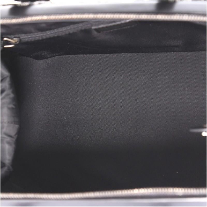 Black Christian Dior Vintage Frame Doctor Bag Diorissimo Canvas Small