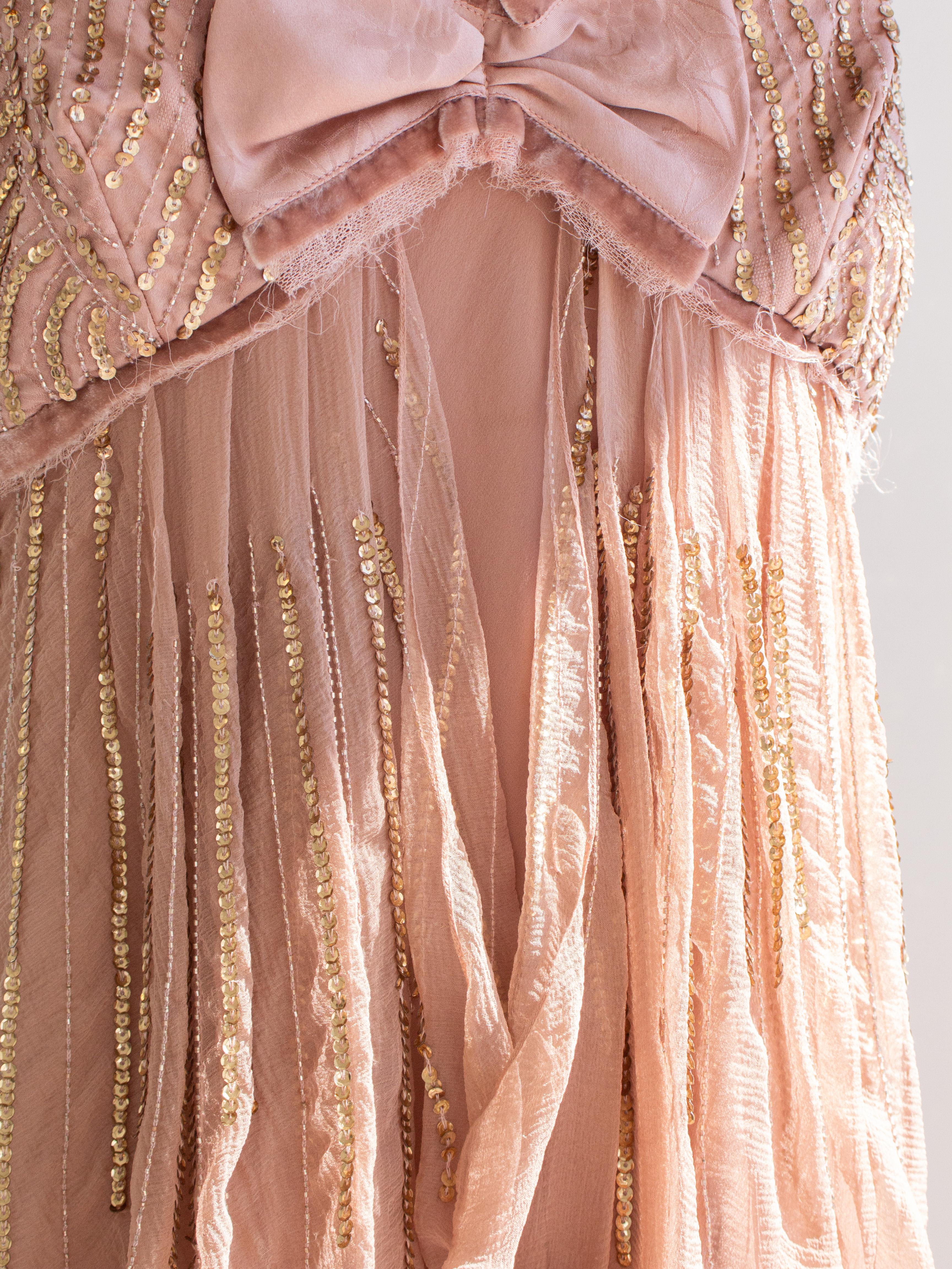 Christian Dior Vintage Galliano F/W 2005 Pink Bow Embellished Mini Dress For Sale 2
