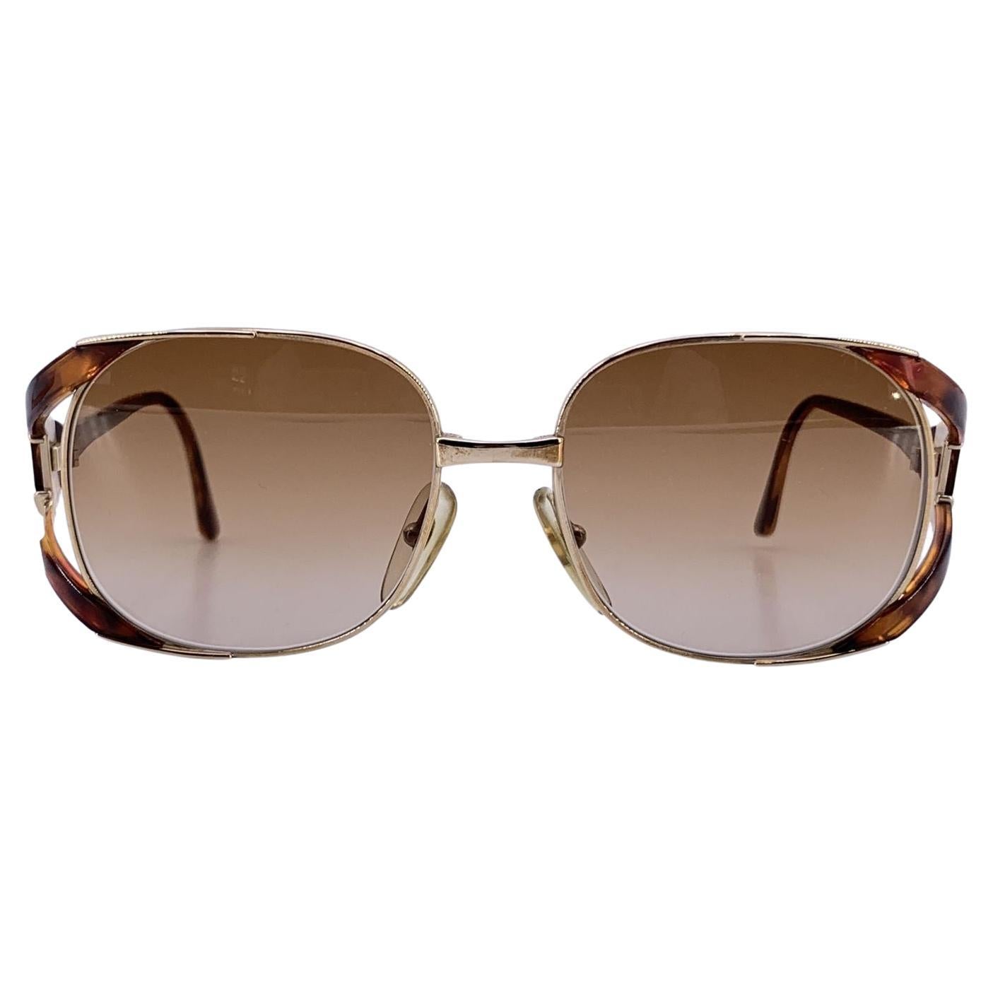 Christian Dior Vintage Gold Metall-Sonnenbrille 2524 41 52/16 125mm