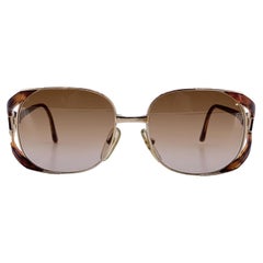 Christian Dior Vintage Gold Metall-Sonnenbrille 2524 41 52/16 125mm