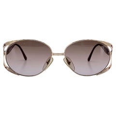 Christian Dior Vintage Gold Metall-Sonnenbrille 2742 43 57/15 120mm