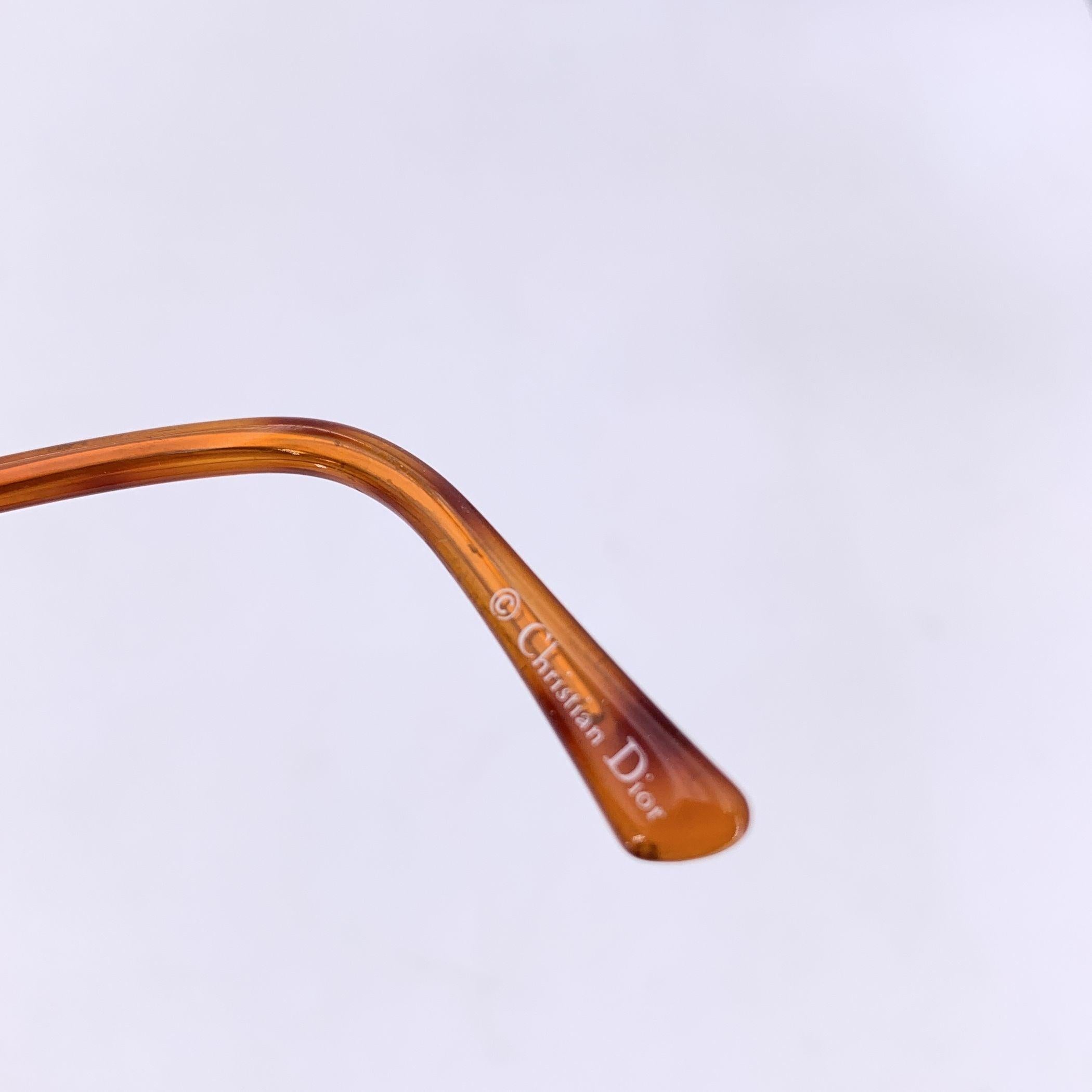 Christian Dior Vintage Gold Metall Sonnenbrille 2881 40 57/16 130mm (Braun) im Angebot