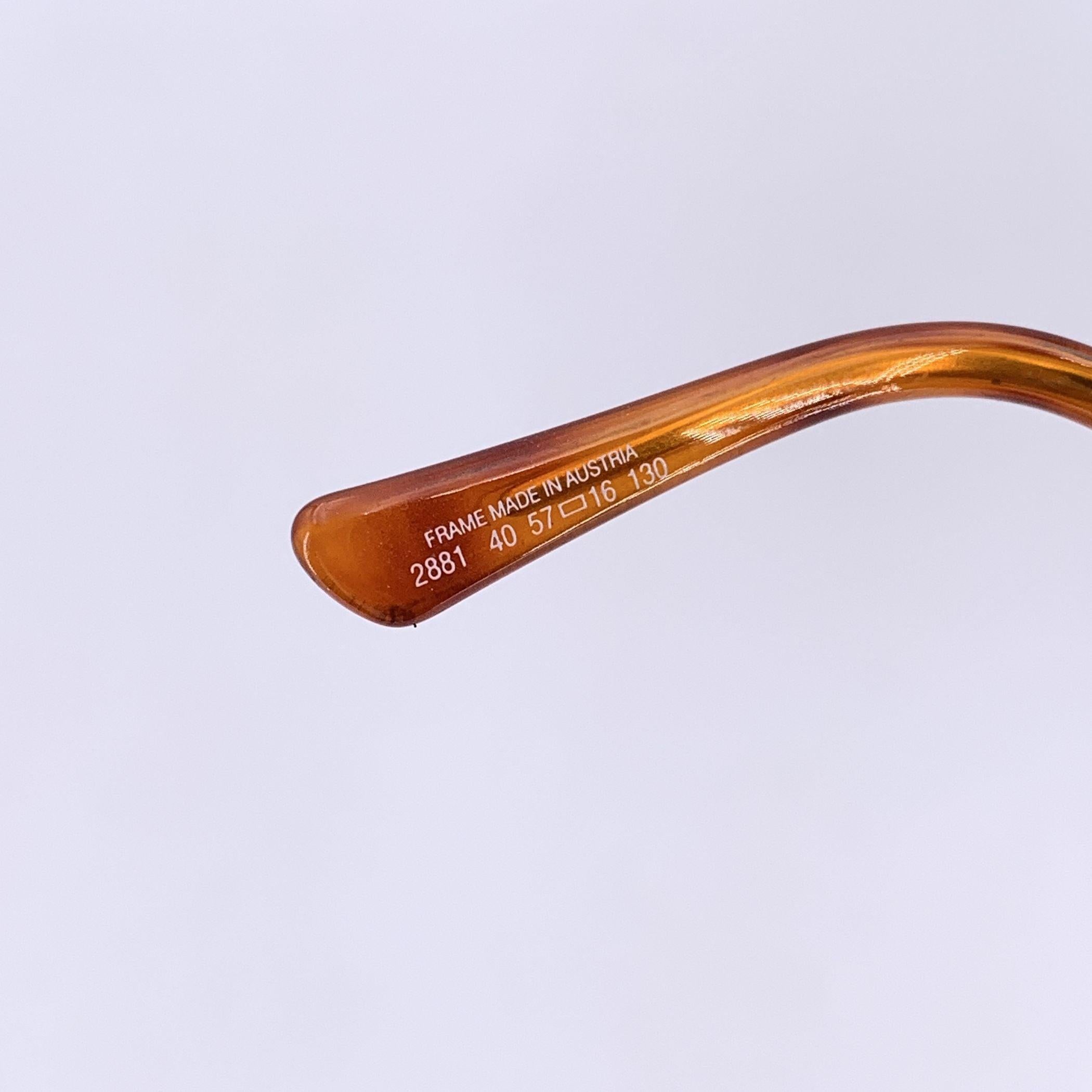 Christian Dior Vintage Gold Metall Sonnenbrille 2881 40 57/16 130mm im Zustand „Hervorragend“ im Angebot in Rome, Rome
