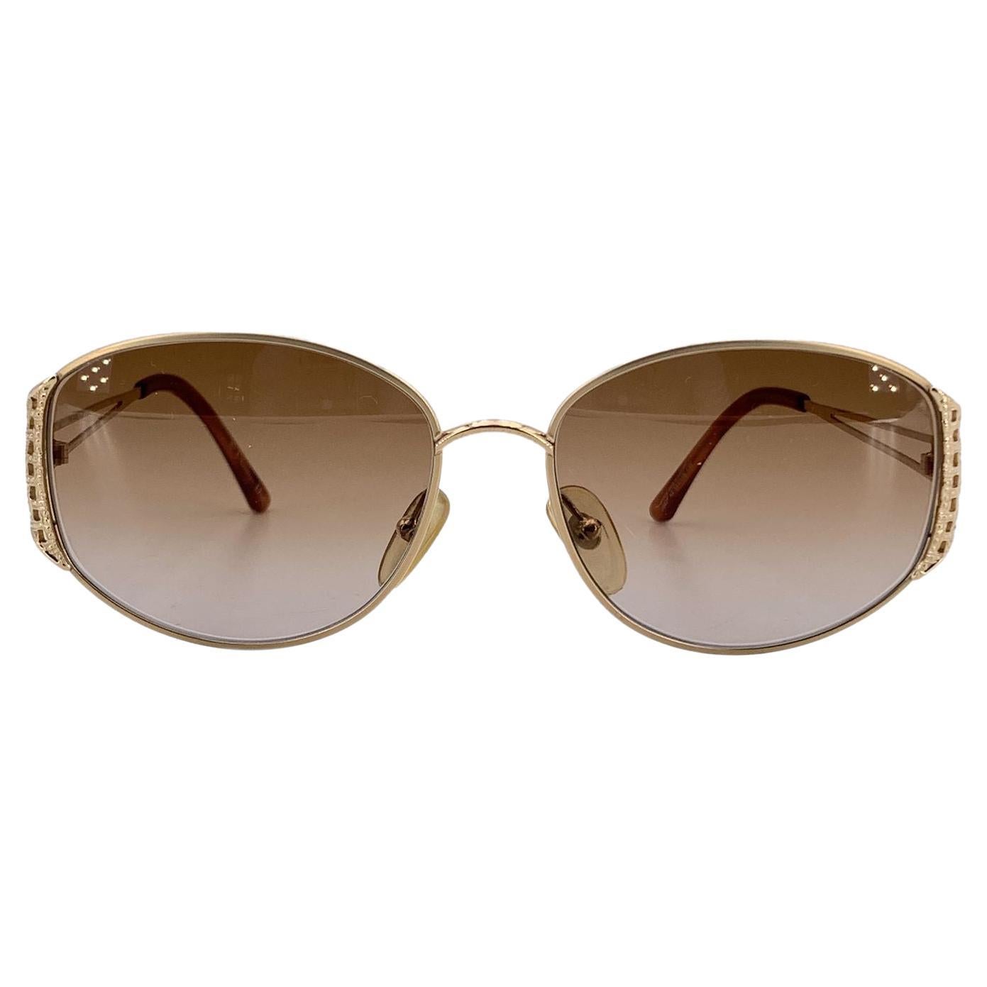 Occhiali da sole Christian Dior Vintage in metallo dorato 2881 40 57/16 130mm