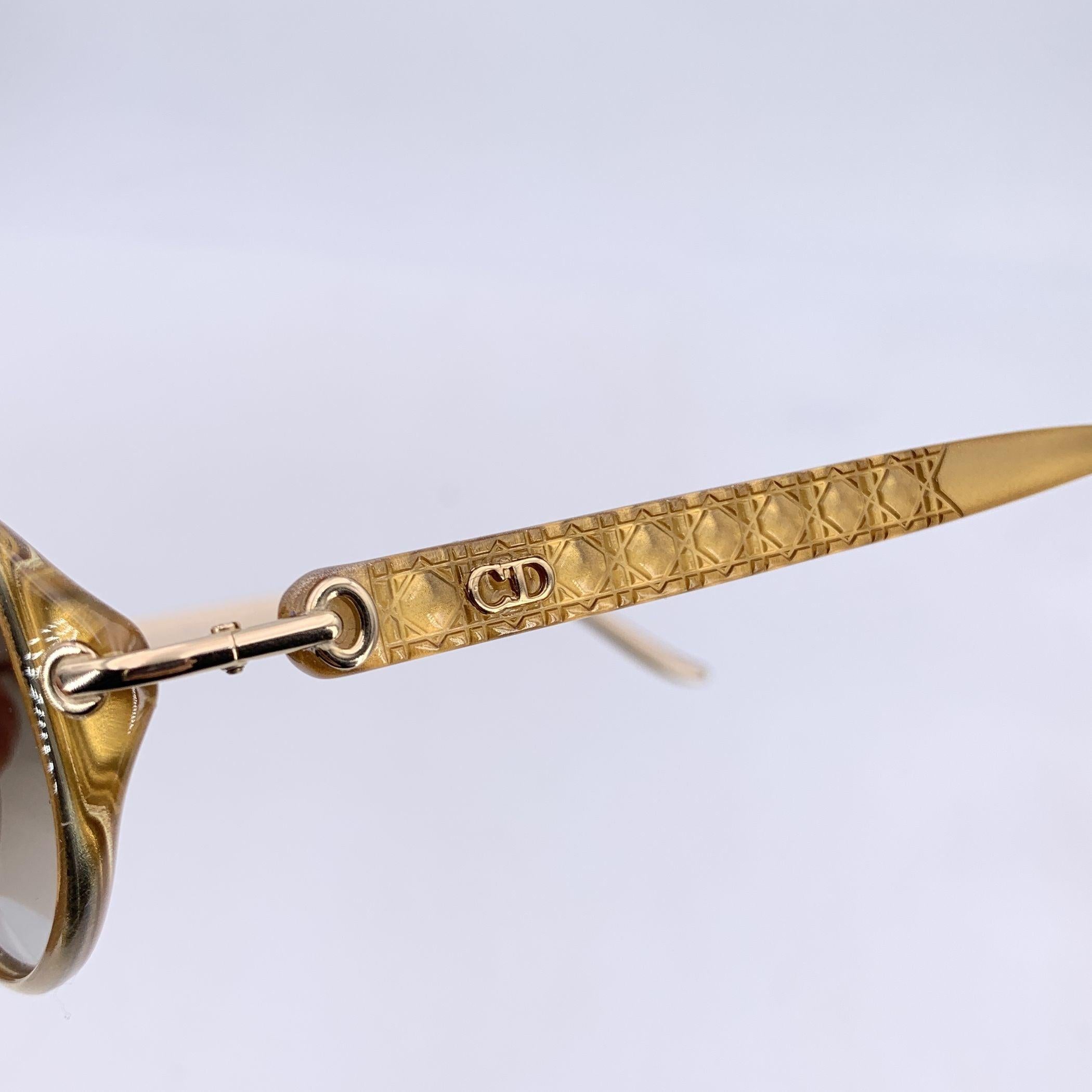 Christian Dior Vintage Gold Sunglasses CD 3005 50/15 135mm In Excellent Condition For Sale In Rome, Rome