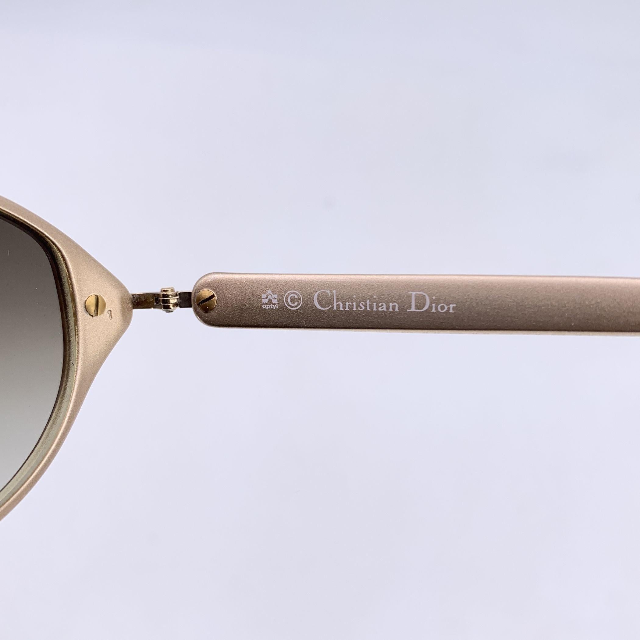 Christian Dior Vintage Gold Sunglasses CD 3005 50/15 135mm For Sale 1