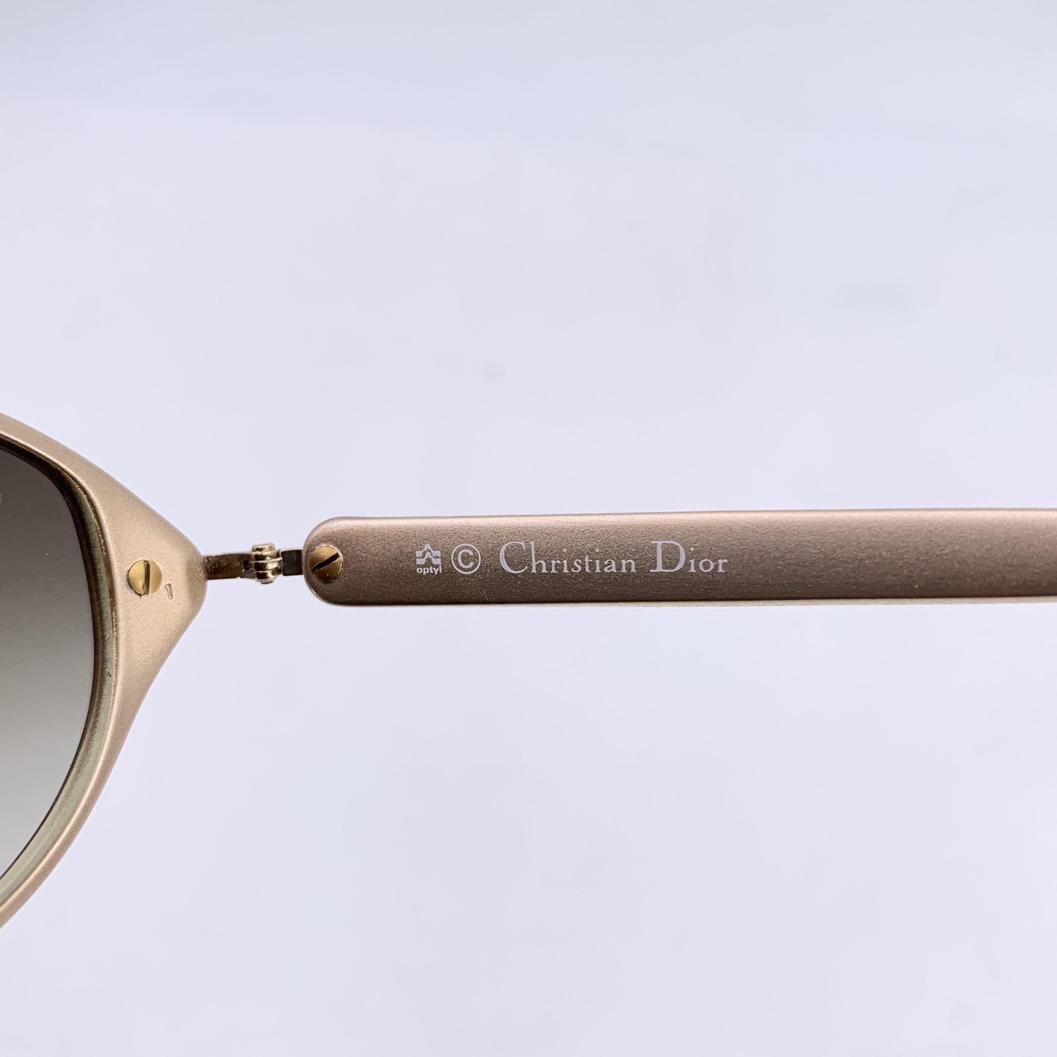 Christian Dior Vintage Gold Sunglasses CD 3005 50/15 135mm For Sale 2