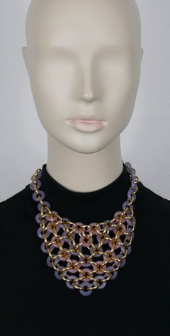 CHRISTIAN DIOR Vintage Gold Tone and Resin Necklace, 1974