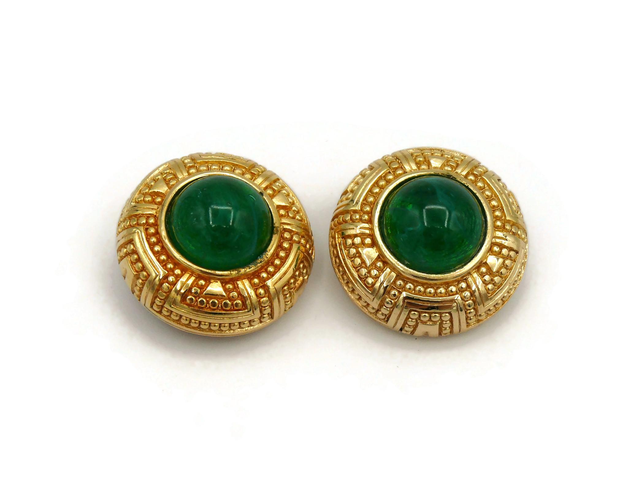 vintage christian dior clip on earrings