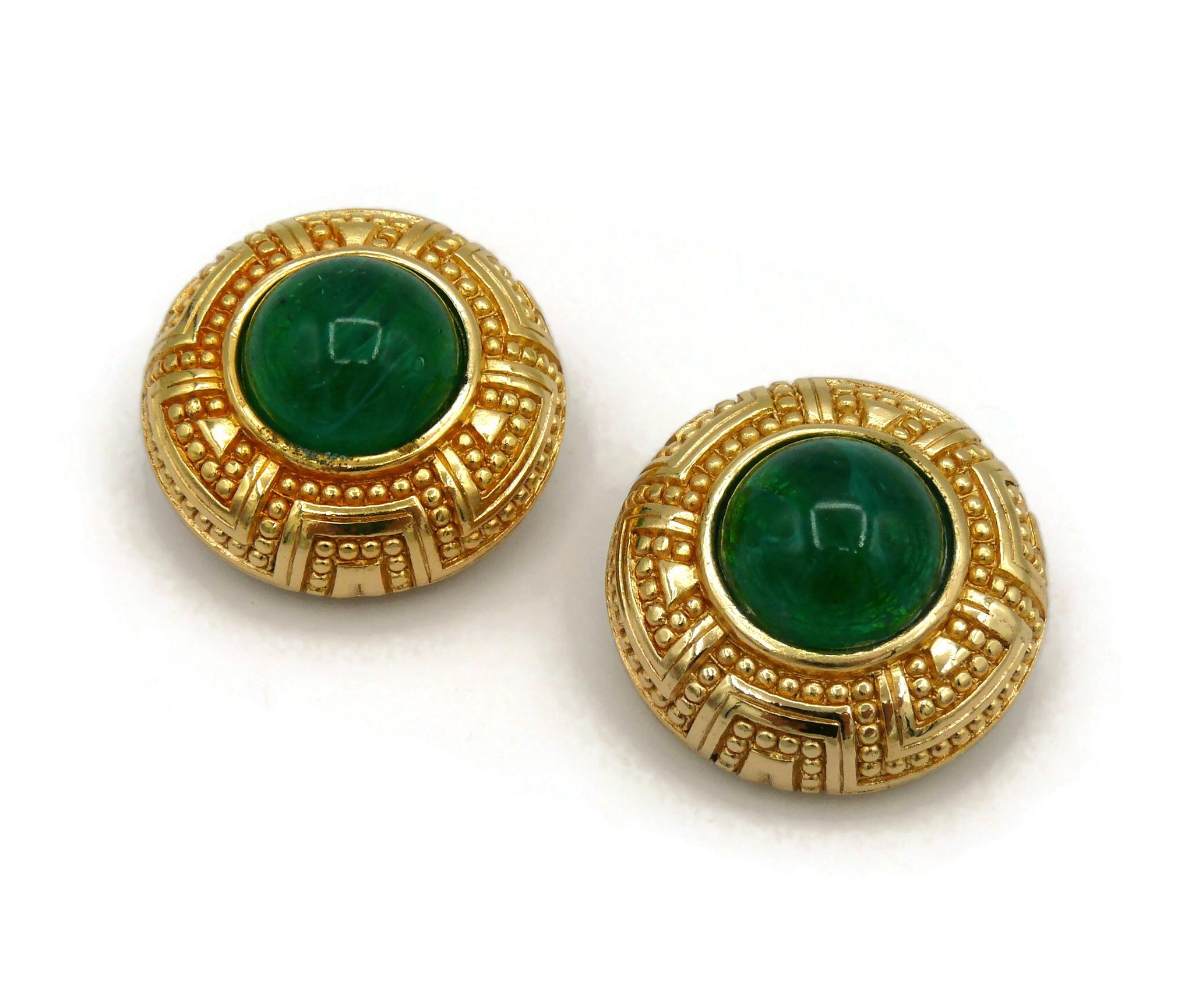 Vintage christian dior on sale clip on earrings