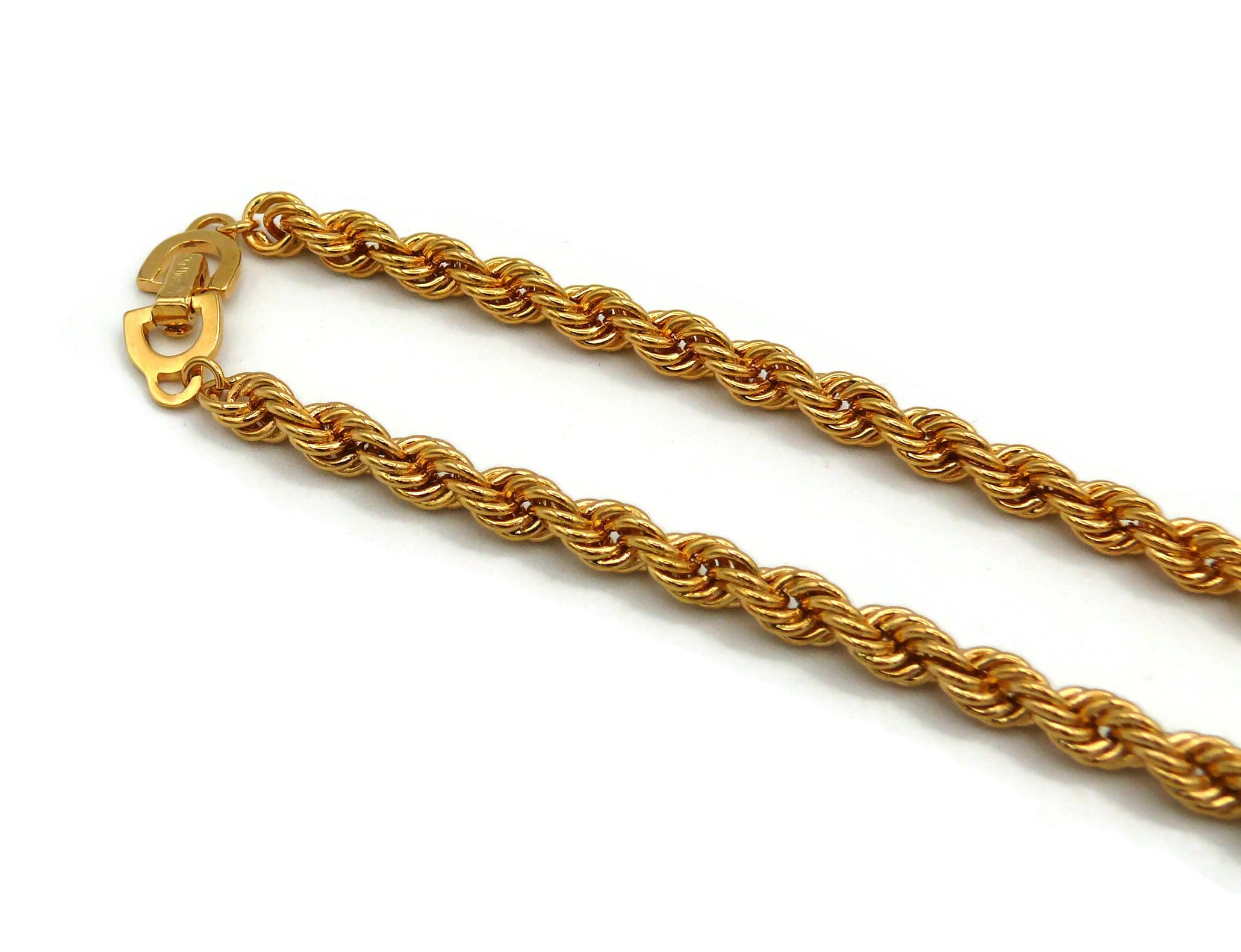 dior gold chain necklace