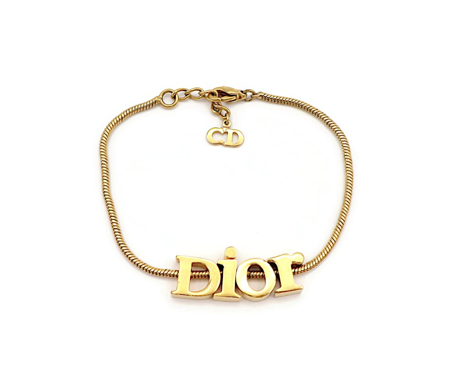 christian dior bracelet gold