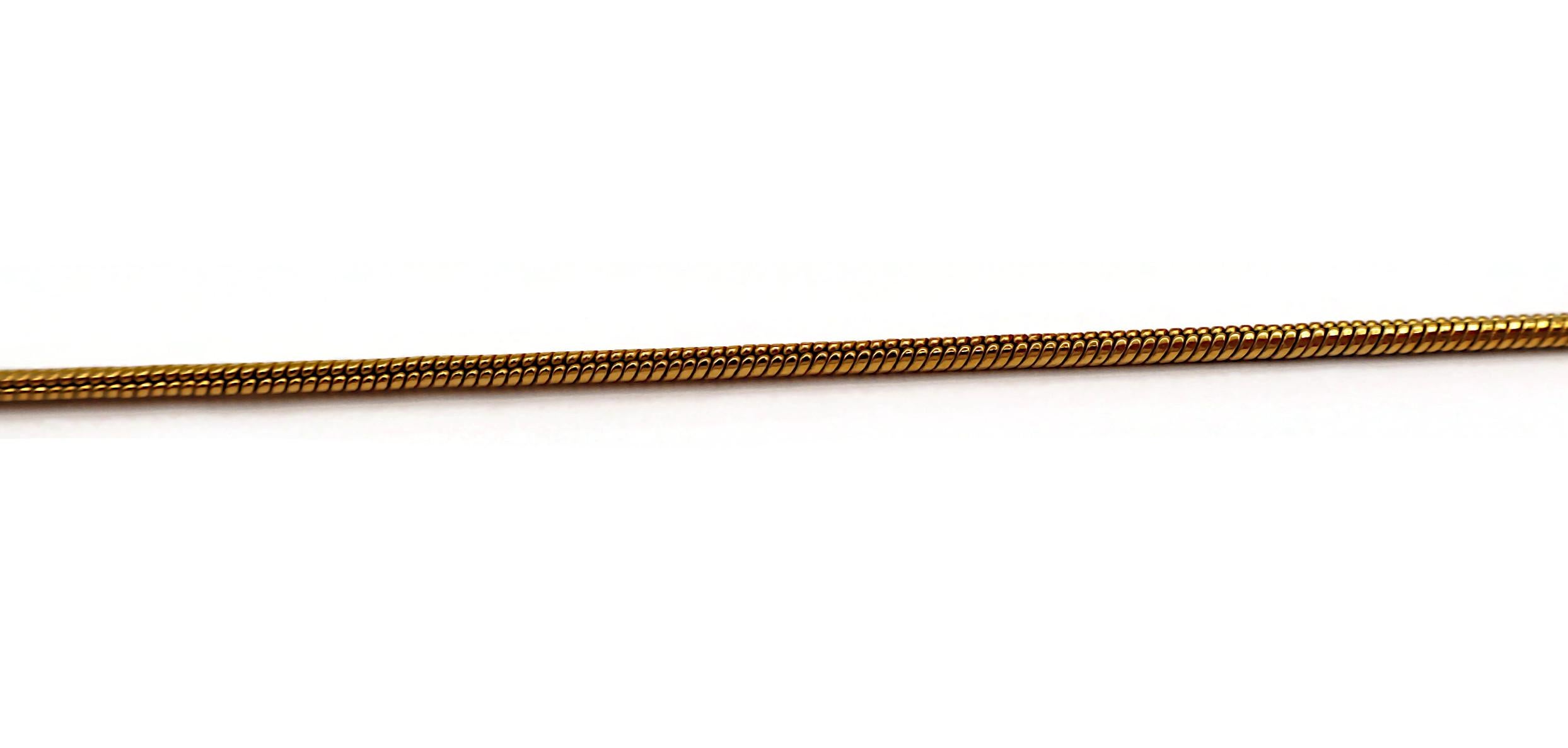 CHRISTIAN DIOR Vintage Gold Tone Spellout Necklace For Sale 1