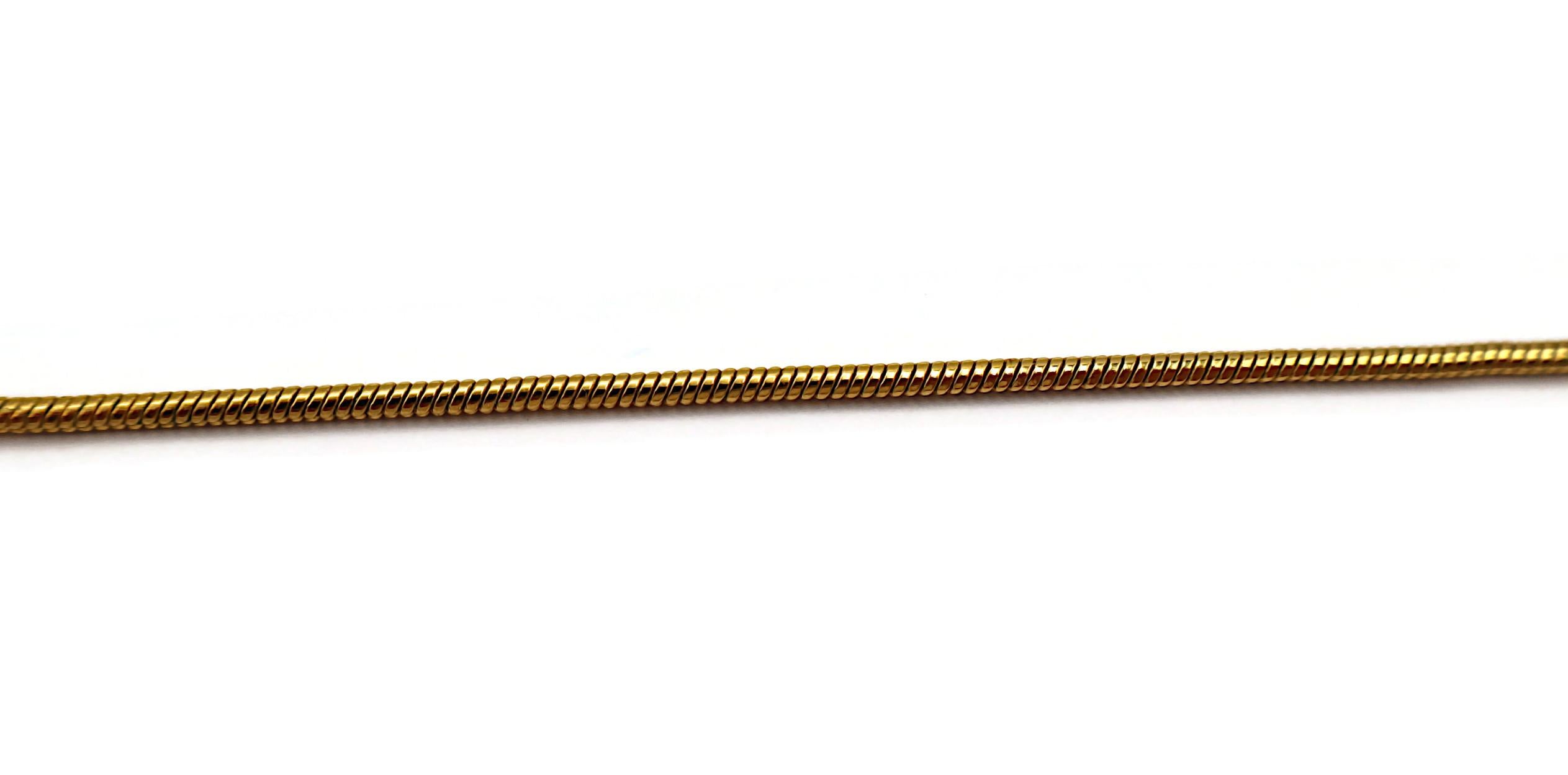 CHRISTIAN DIOR Vintage Gold Tone Spellout Necklace For Sale 4