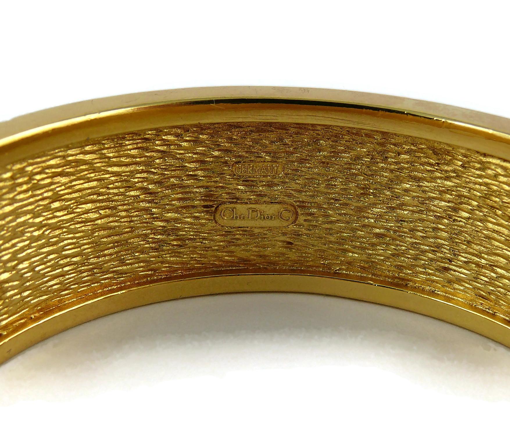 Christian Dior Vintage Gold Toned CD Logo Bracelet