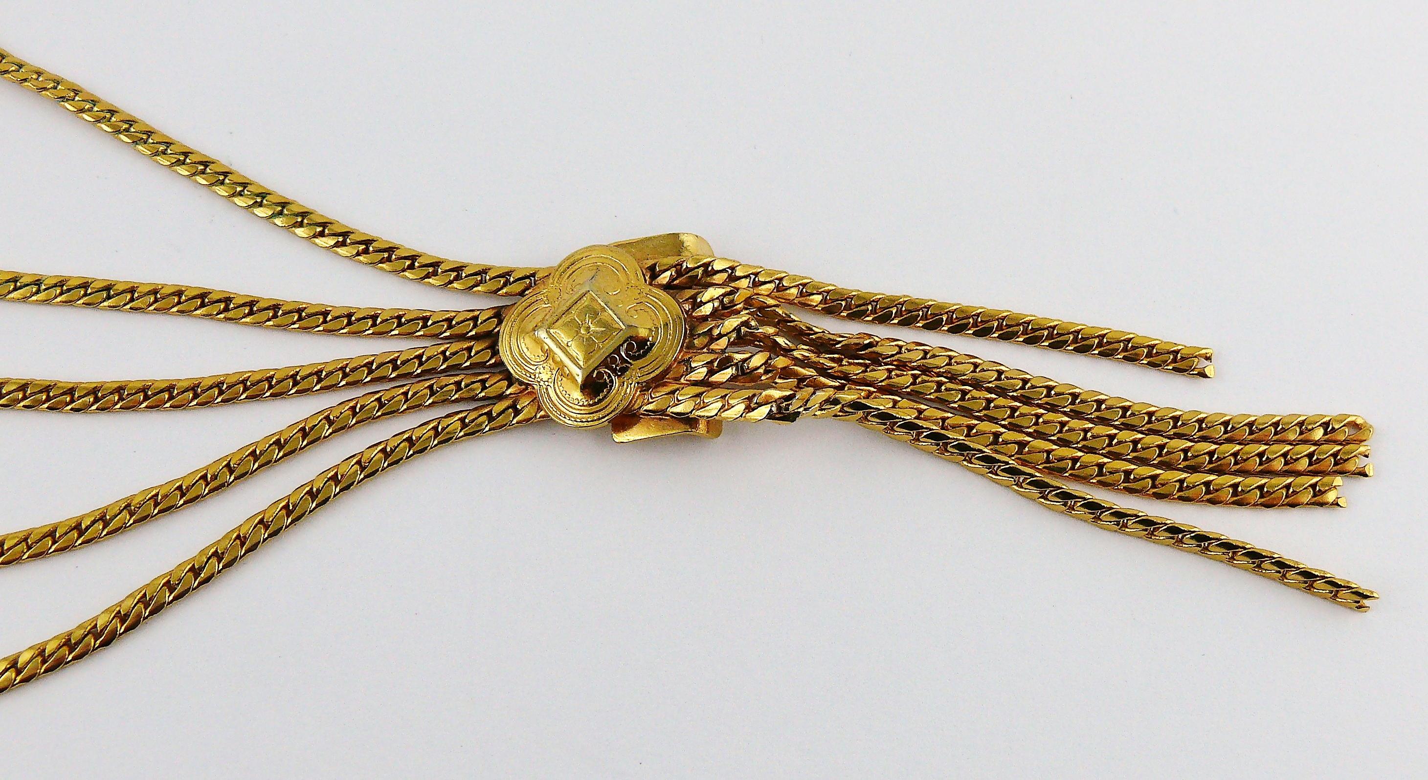 dior gold chain belt