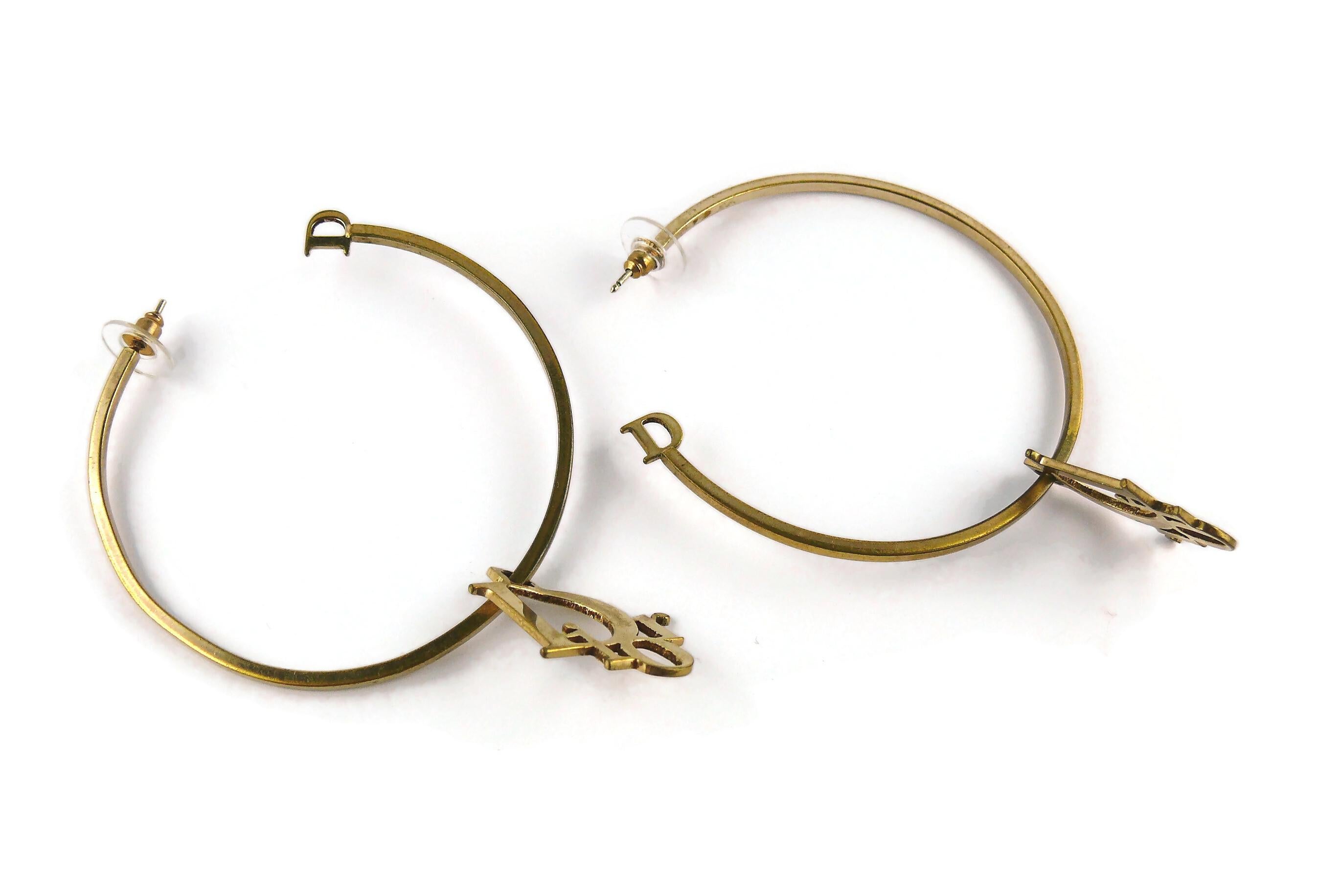 christian dior hoop earrings