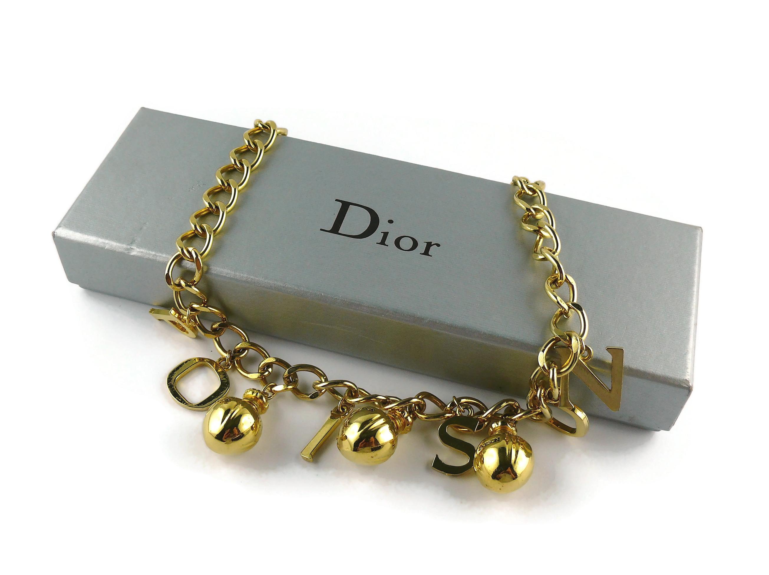 dior word necklace