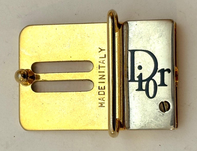 Christian Dior Vintage Gold Toned Belt Buckle Circa 1980s  display picture 3