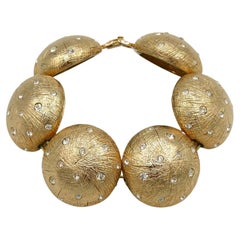 Christian Dior Vintage Gold Toned Starlight Bracelet
