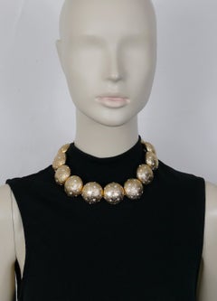 Christian Dior Vintage Gold Toned Starlight Necklace