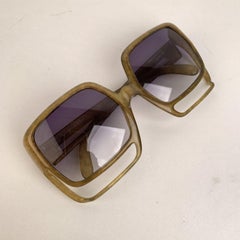 Christian Dior Vintage Green Oversized Sunglasses 2029 Optyl 58-14