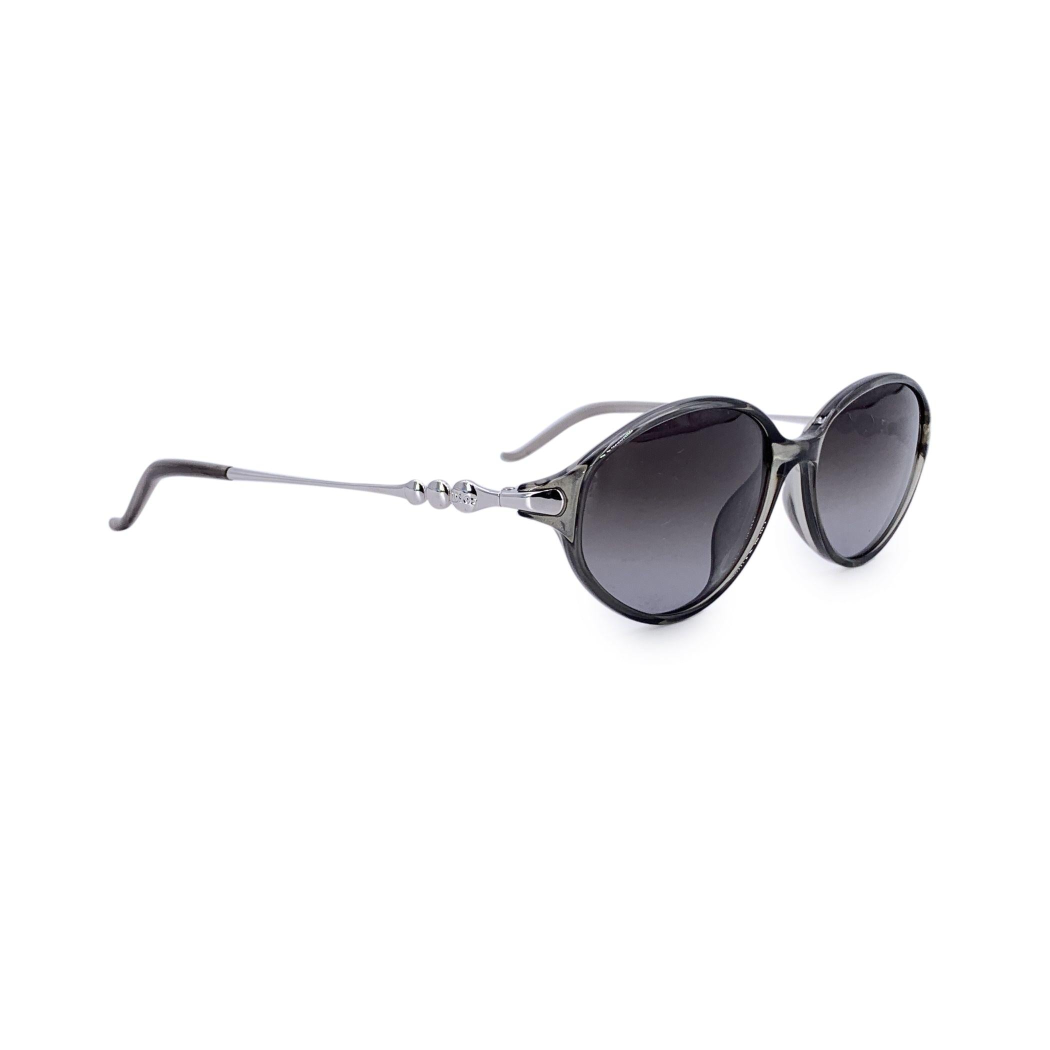 Gray Christian Dior Vintage Grey Oval Sunglasses CD 3039 50/15 135mm For Sale