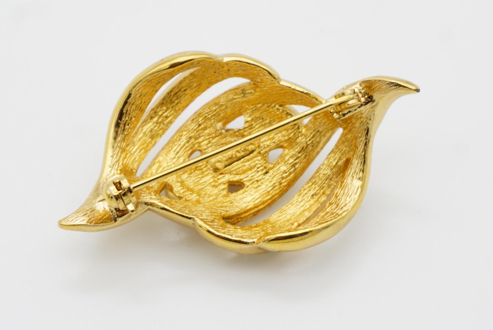 Christian Dior Vintage Gripoix Esmeralda Rubí Zafiro Cristales Calados Broche en venta 11