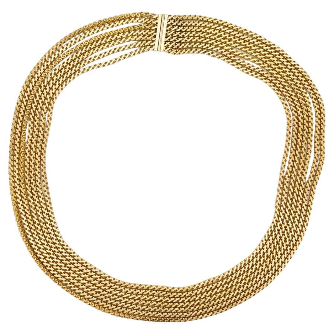 Christian Dior Vintage GROSSE 1964: rara collana massiccia con catena a sette fili dorata