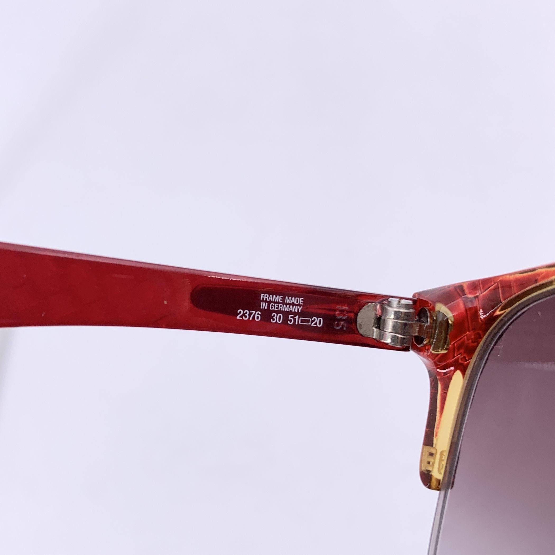 Christian Dior Vintage Half Rim Sunglasses 2376 30 Optyl 51/20 135mm In Excellent Condition For Sale In Rome, Rome