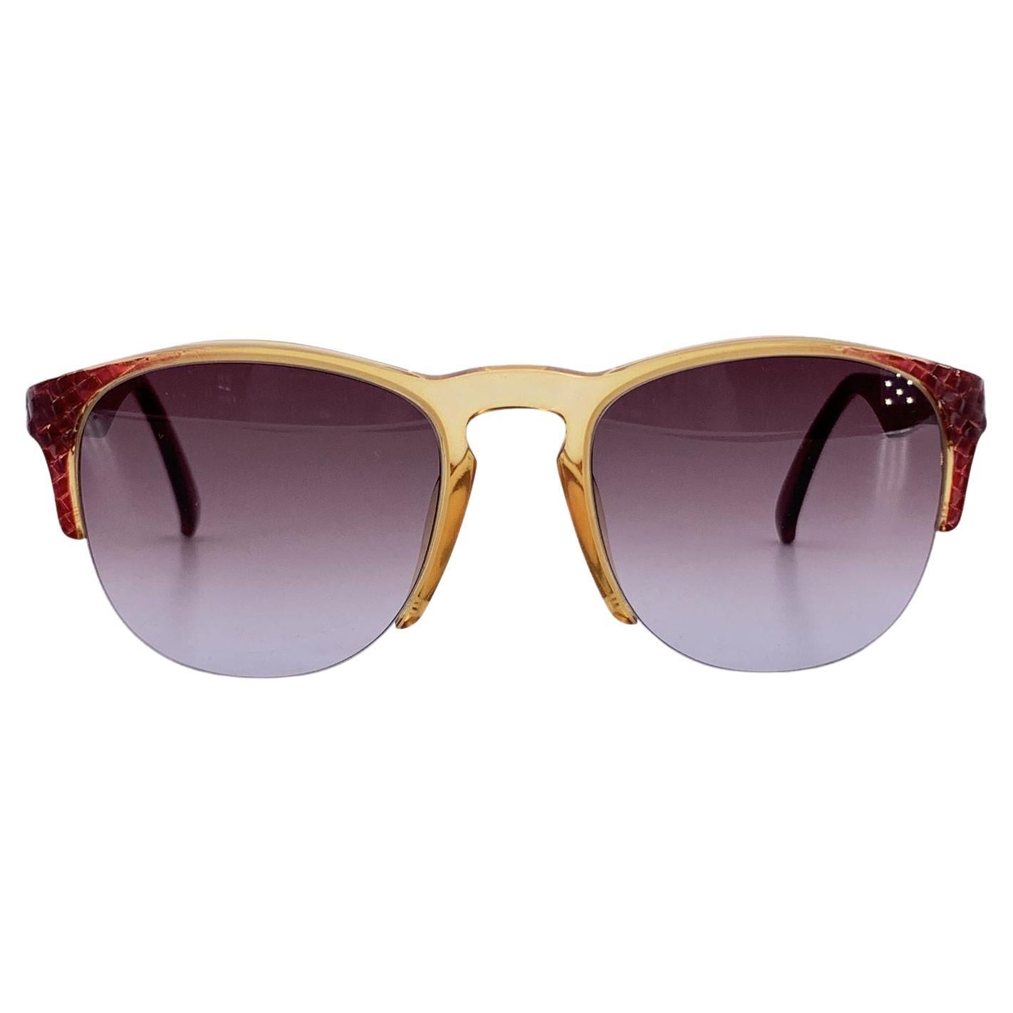 Christian Dior Vintage Half Rim Sunglasses 2376 30 Optyl 51/20 135mm For Sale