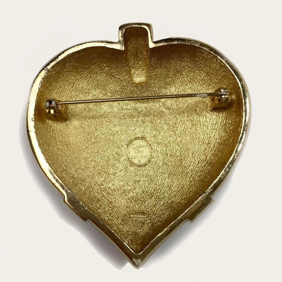 dior heart brooch