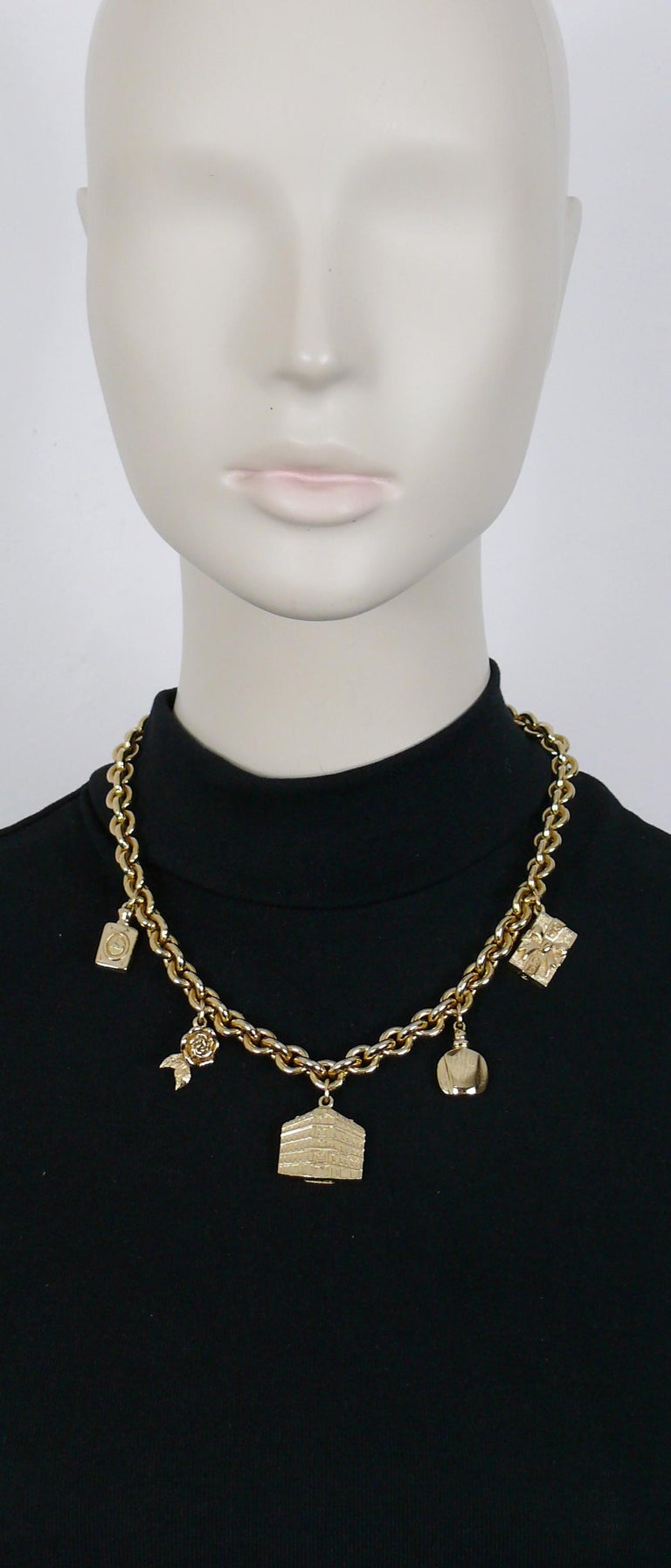 DIOR☆ Brass necklace with iconic charms Dior Brass Necklace Iconic Charms | eBay