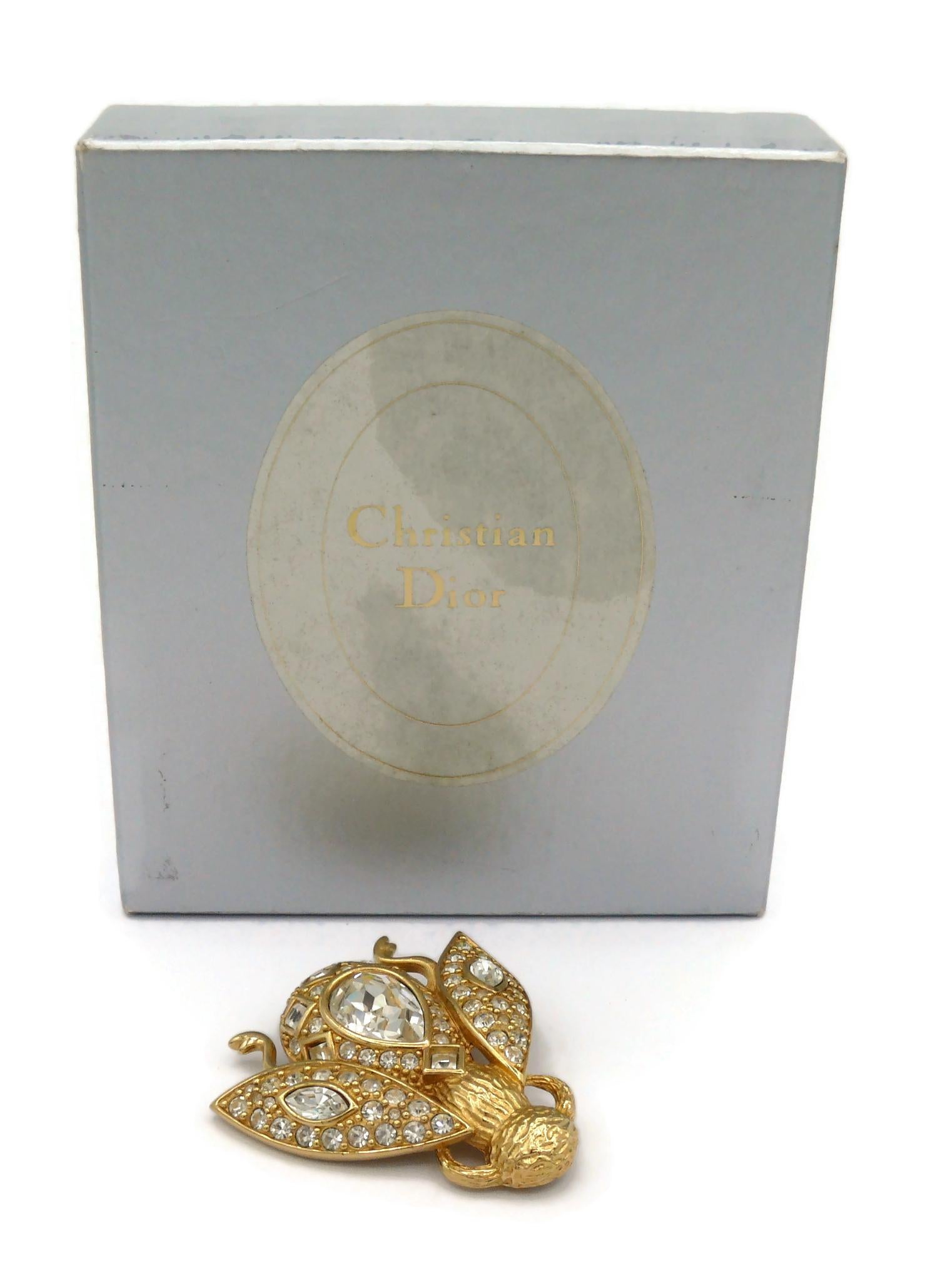 CHRISTIAN DIOR Vintage Ikonische Bienenbrosche mit Juwelen im Zustand „Gut“ im Angebot in Nice, FR