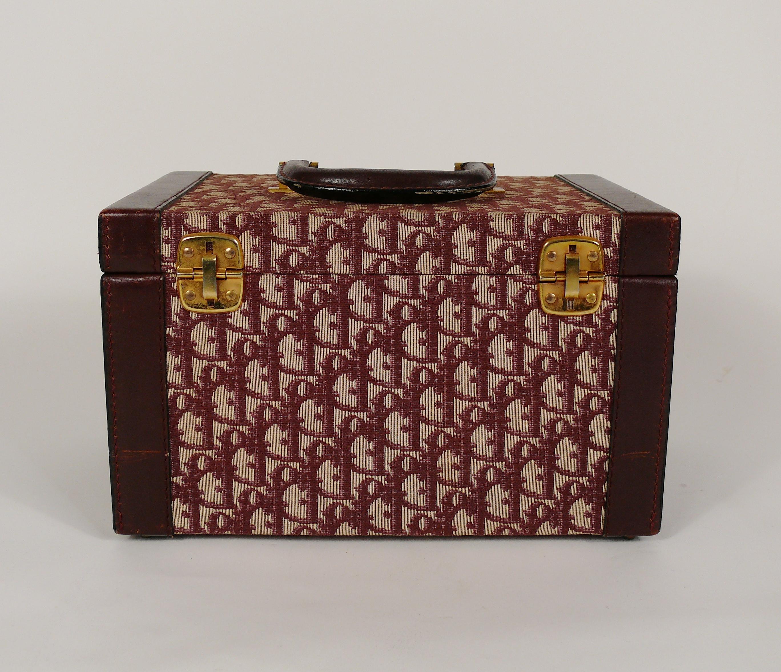 Christian Dior Vintage Iconic Trotter Monogram Vanity Case 1