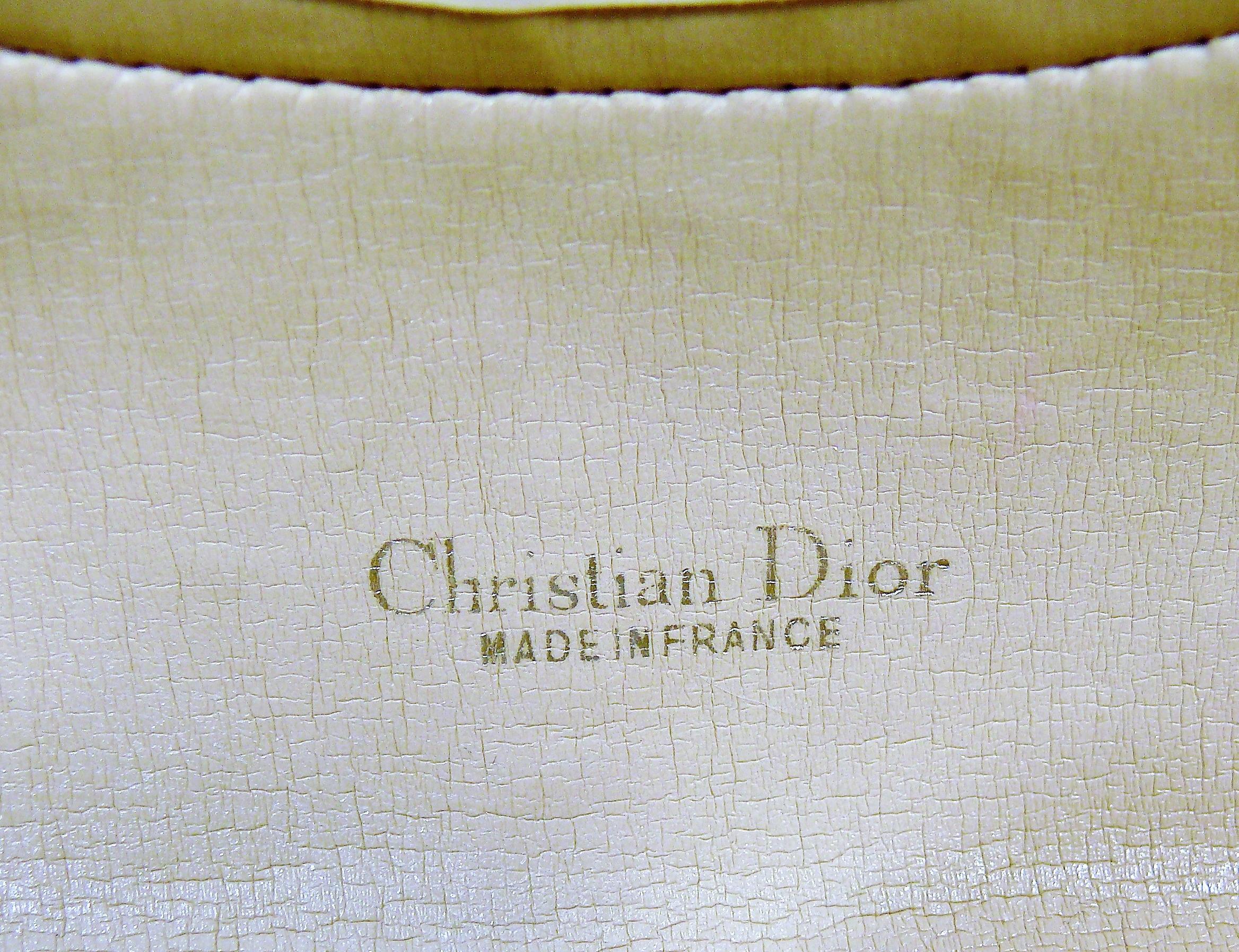 Christian Dior Vintage Ivory Monogram Iconic Convertible Canvas Bag 11