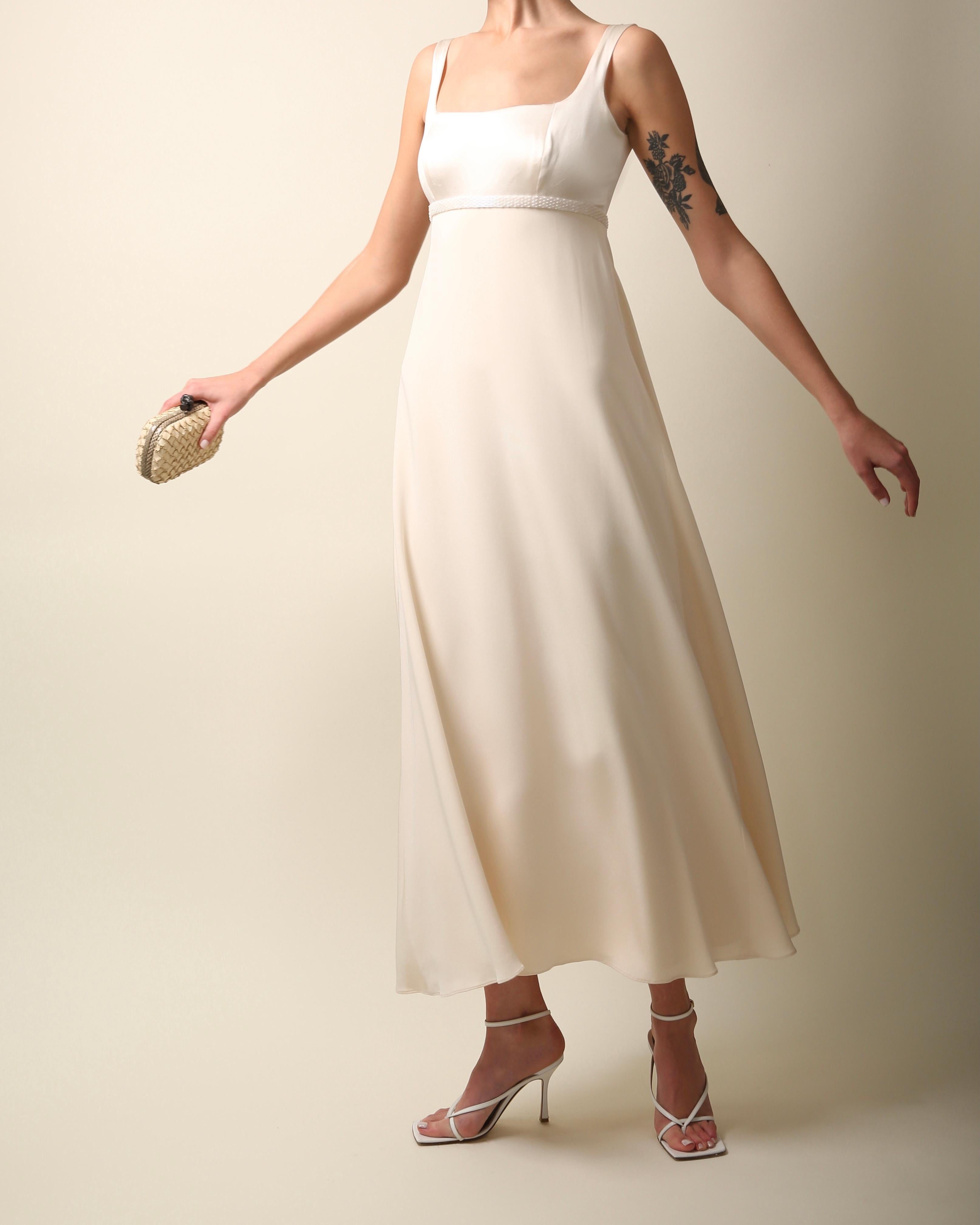 flare silk wedding midi swing dress 
