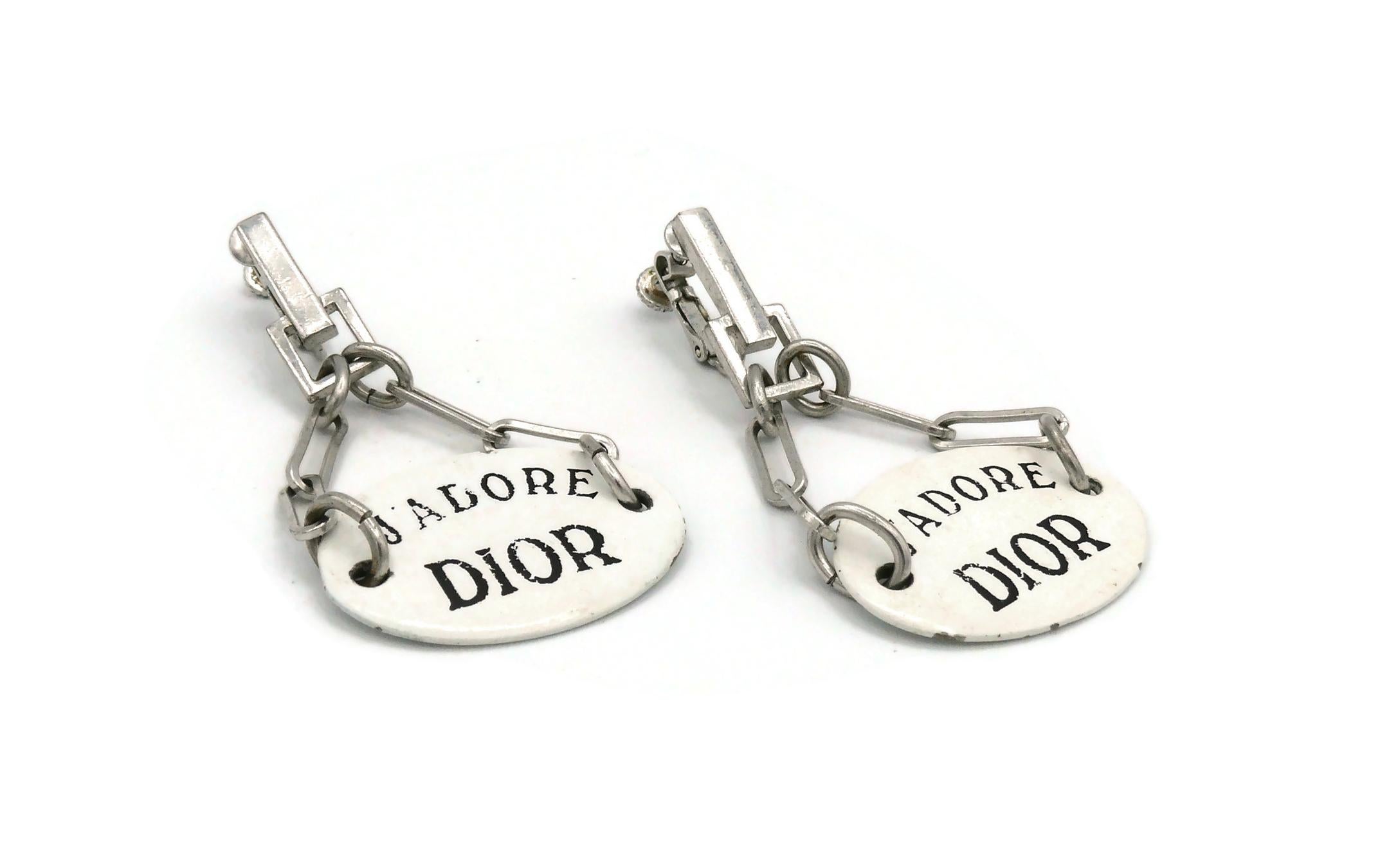 dior dangling earrings