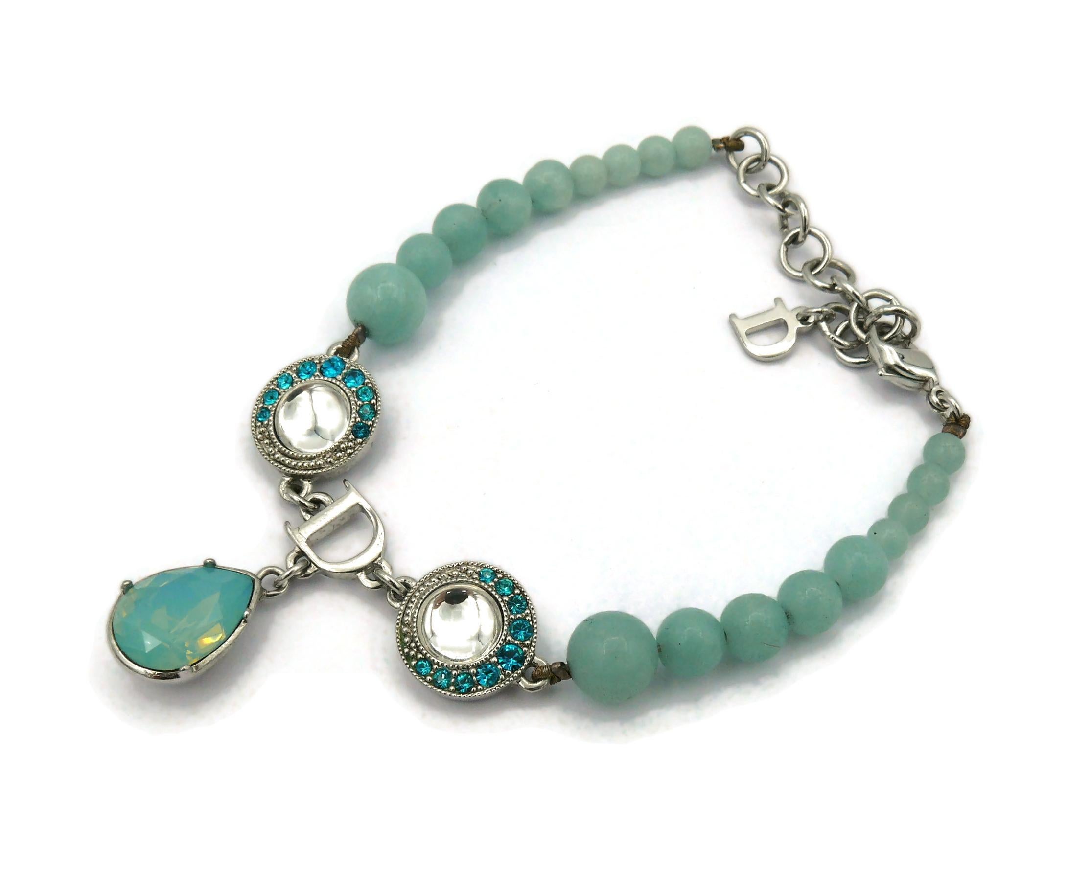 CHRISTIAN DIOR Vintage Perlenarmband mit Juwelen und Perlen im Angebot 1