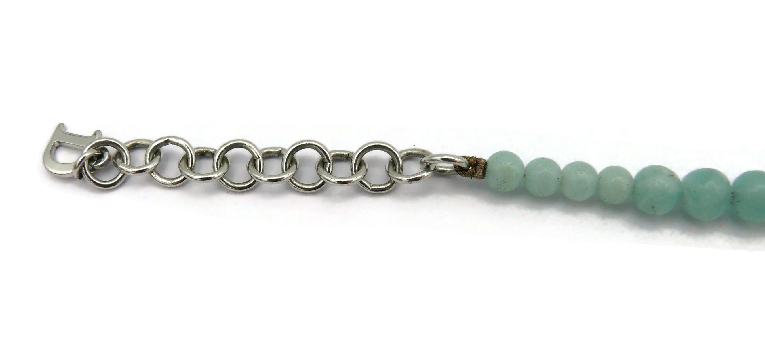 CHRISTIAN DIOR Vintage Jewelled Beaded Bracelet For Sale 2