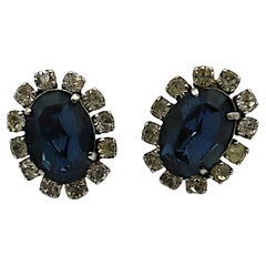 CHRISTIAN DIOR Vintage-Ohrclips mit Juwelen, 1966